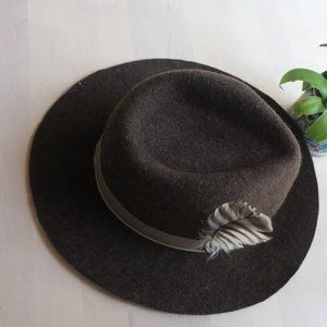 Vince Camuto Dark Green Romantic Hat, Wool